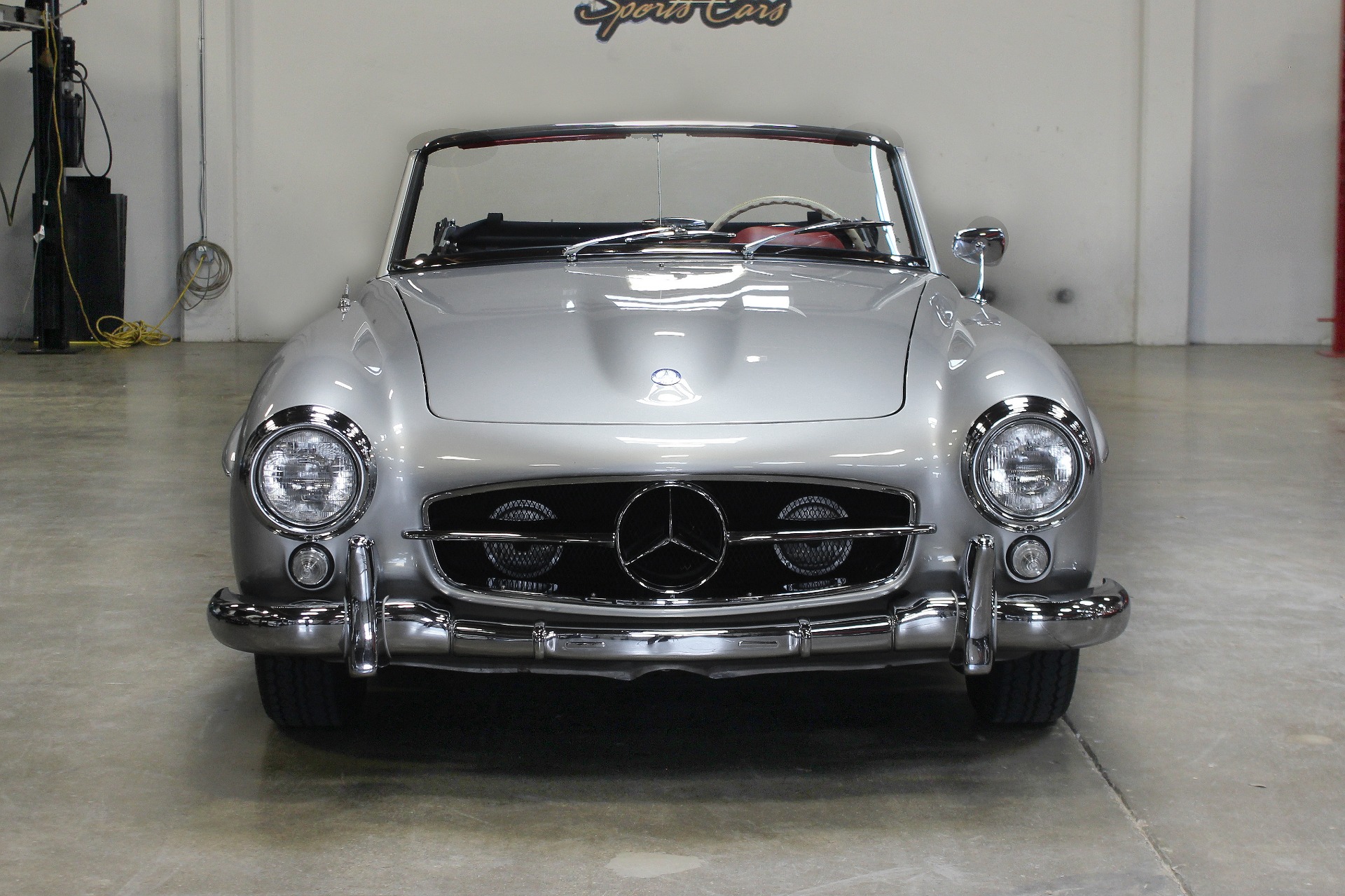 Mercedes Benz 190SL Avec Caravane – Cararama 1/43 – Réf 001470 – Argent/Noir – Occasion