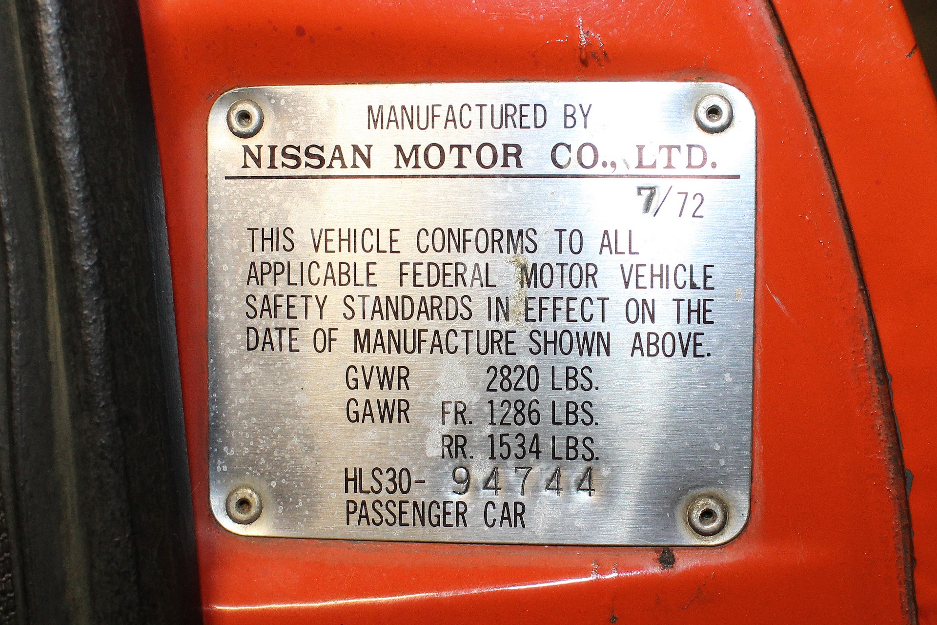 1972 Datsun 240Z For Sale (Sold) | San Francisco Sports Cars Stock